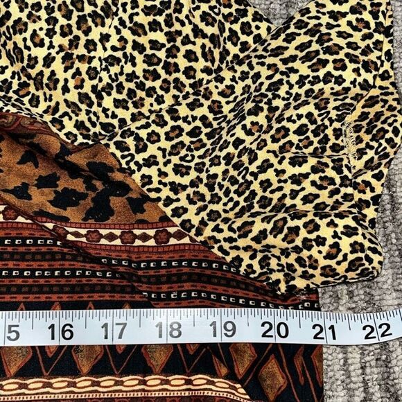 Worthington Women’s Size 10 Vintage Shirt Dress Set Animal Print 80s 90s Style - Picture 6 of 9